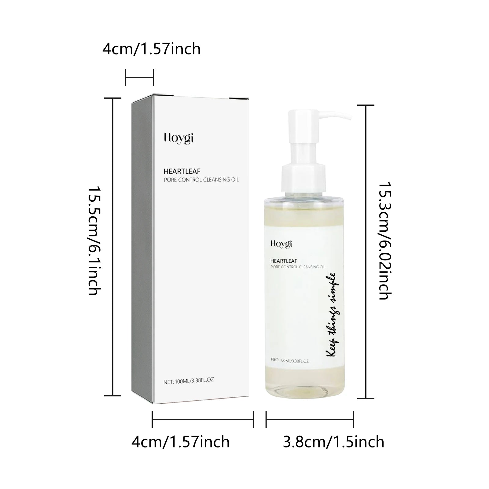 Hoygi Makeup Remove Oil Gentle Cleaning Makeup Remove Pore Dirts Oil Control Pore Shrink Enhance Smoothness Facial Cleaning Oil