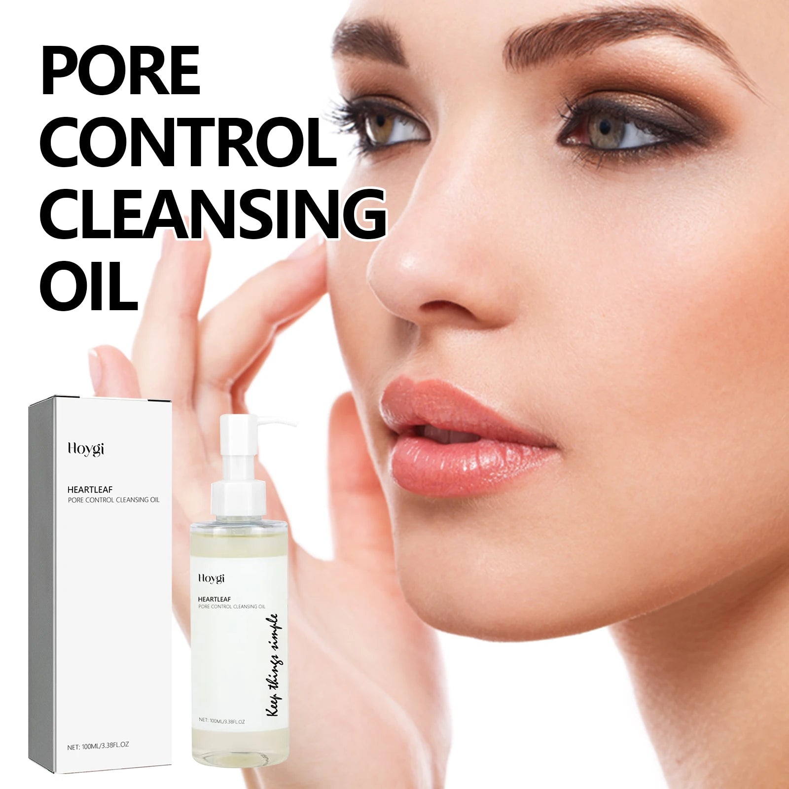 Hoygi Makeup Remove Oil Gentle Cleaning Makeup Remove Pore Dirts Oil Control Pore Shrink Enhance Smoothness Facial Cleaning Oil