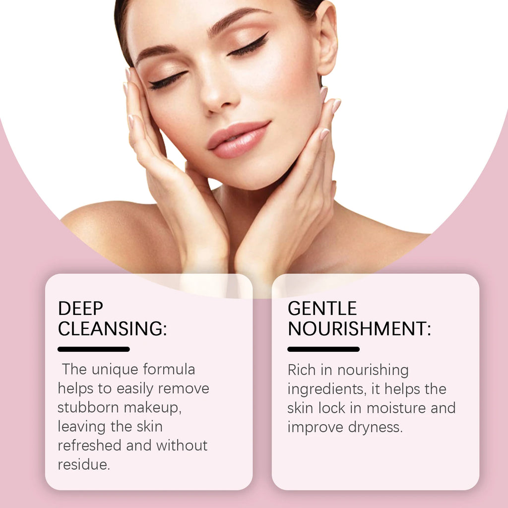 EELHOE Strawberry Cleansing Balm Gentle Makeup Remover Cleansing Face For Daily Makeup Removal Hydrating Moisturizing