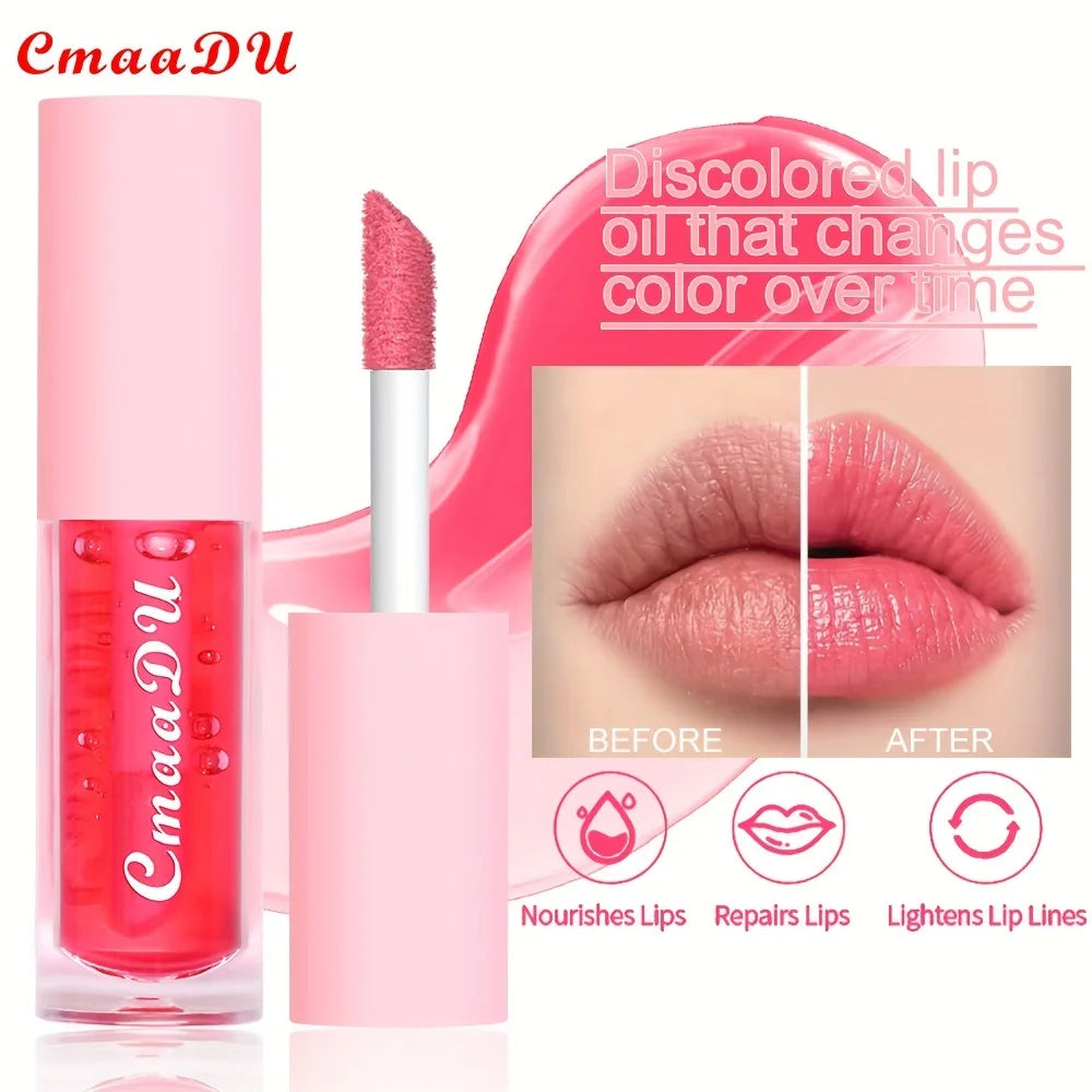 1pcs/2pcs Fruit Moisturizing Color Change Lip Gloss  Lipstick Waterproof Non-transfer Strawberry&Cherry Red Party & Daily Makeup