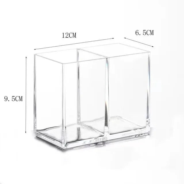Diamond Pattern Acrylic Makeup Brush Tool Cosmetic Makeup Storage Box Case Make-up Brush Holder Table Organizer Make Up Tool