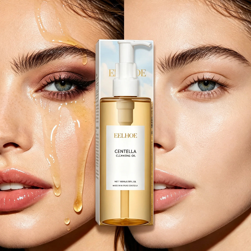 Centella Lightweight Cleansing Oil,Moisturizing Makeup Remover Enriched With Tocopherol,Cleansing&Formulated Remove Daily Makeup