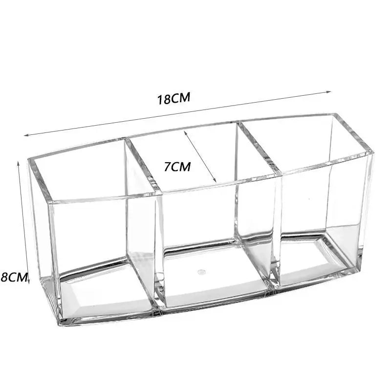 Diamond Pattern Acrylic Makeup Brush Tool Cosmetic Makeup Storage Box Case Make-up Brush Holder Table Organizer Make Up Tool