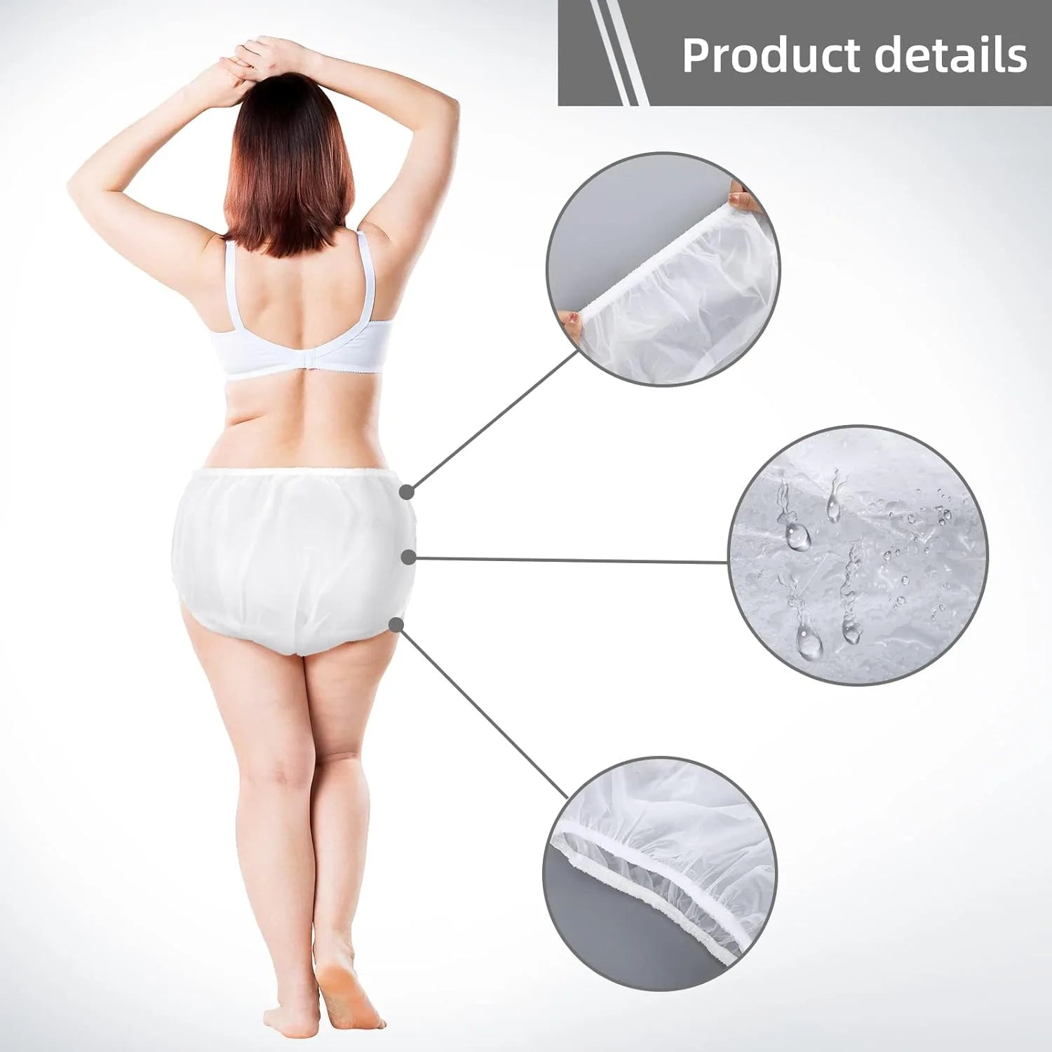 AIO 2Pcs Reusable Waterproof TPU Adult nappy Large size Diaper Cover Easy-to-clean Incontinence pants Diaper Soft Dropshipping