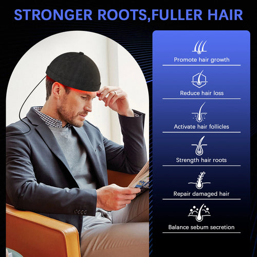 236 Laser Diodes Red Light Therapy Hair Growth Cap Anti Hair Loss Treatment Helmet for Men Women Professional Hair Regrowth Device for Thinning Hair 650nm Red 460nm Blue Light Anti-inflammatory Scalp Phototherapy Device USB R
