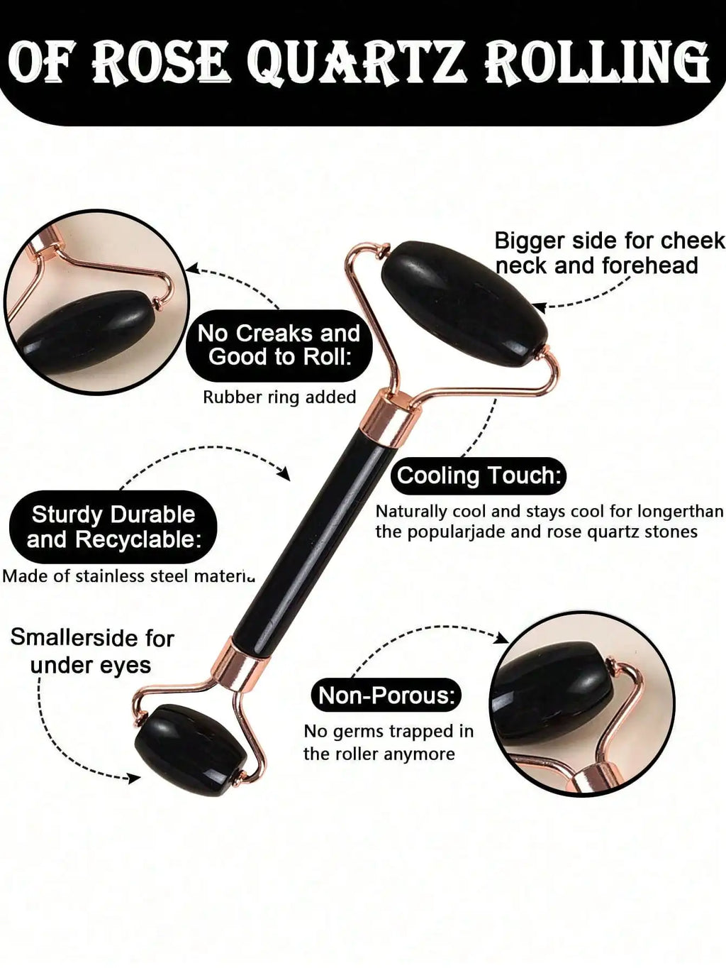 3Pcs Ice Face Roller -Facial Skincare Ice Roller Set,Facial Massage Tool,Silicone Ice Face Roller,Quartz With Roller For Face & Eye Puffiness Relief, And Enhance Skin Care & Glow,For Eyes, Neck, And Face,Lce Facial RollerMold
