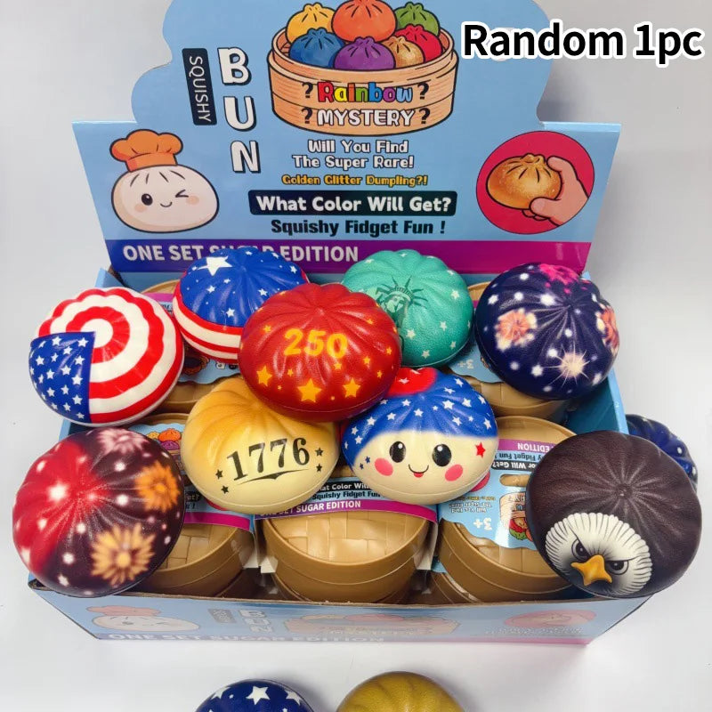 Simulated Squeeze Butter Stress-relieving-toys Squishy Fake Baozi Fun Pinch Uncompressed Fidget Toys Popular Children Favor Gift