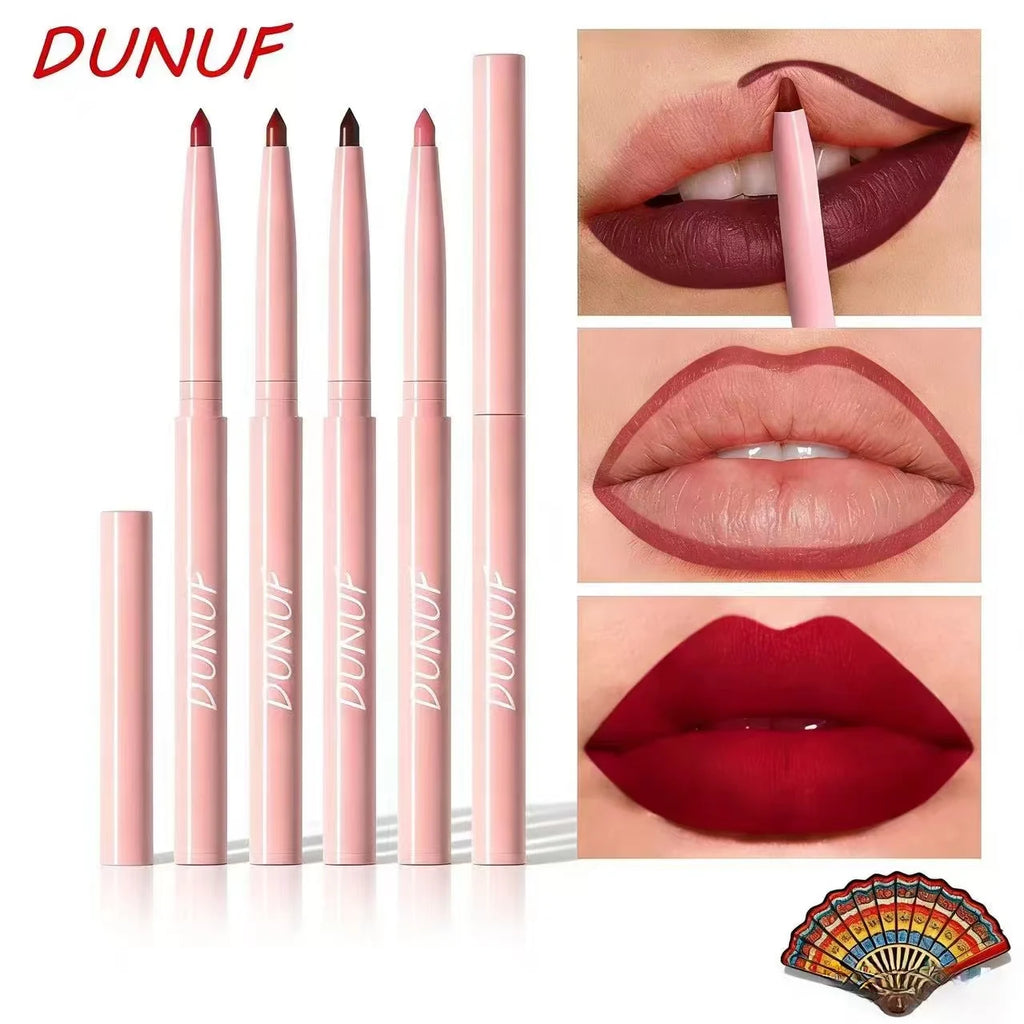Matte Lip Liner Pencil 6 Colors Set: Lip Contour Waterproof Non-transfer Highly Pigmented Smooth Nude-pink Daily &  Party Makeup