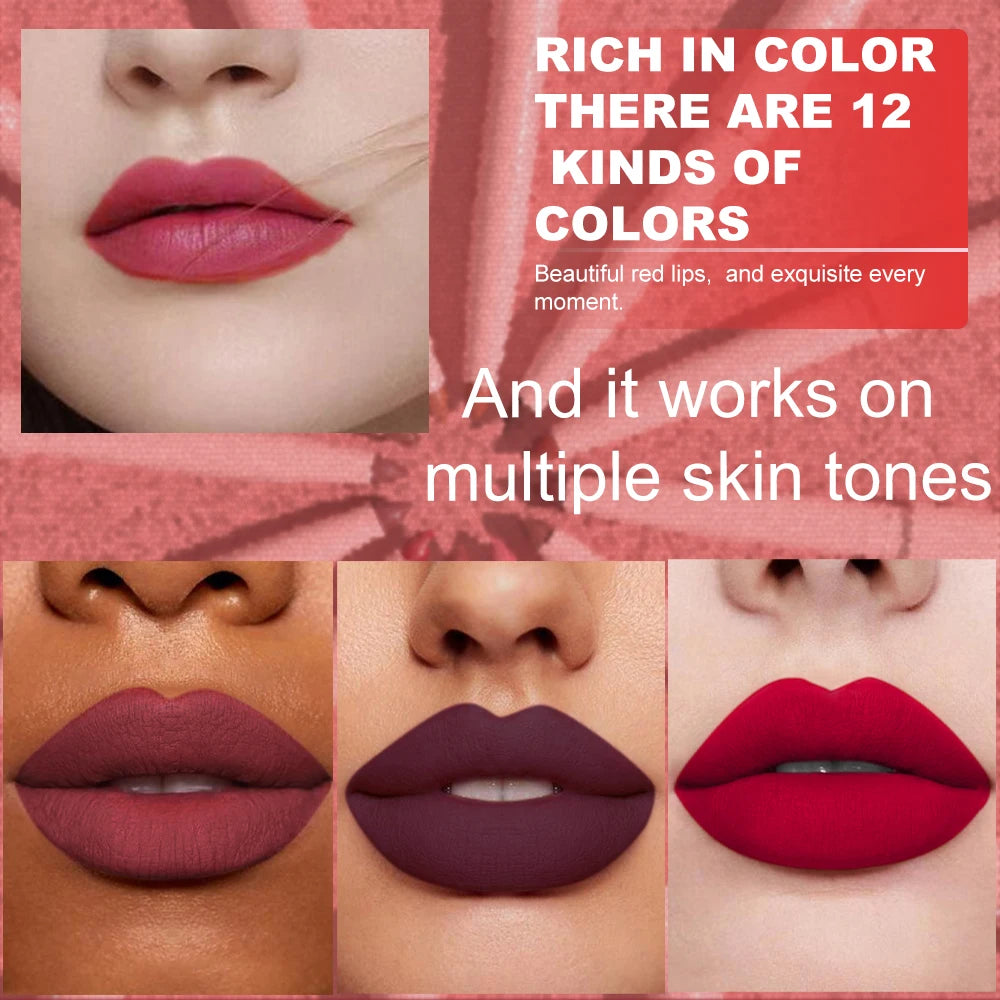 Matte Lip Liner Pencil 6 Colors Set: Lip Contour Waterproof Non-transfer Highly Pigmented Smooth Nude-pink Daily &  Party Makeup