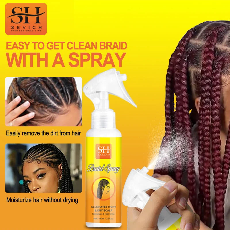 Sevich Hair Cleaning Anti Itching Spray Scalp Hair Follicle Anti Hair Loss Natural Beauty Health Moisturizing Hair Care Spray