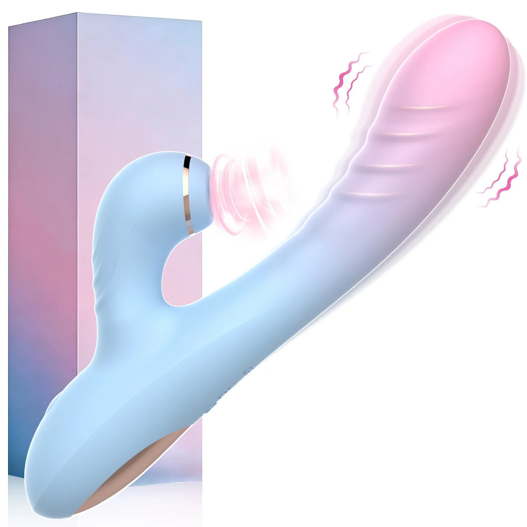 2 IN 1 Dildo Vibrator Sucking Vacuum Stimulator For Female G-Spot Clitoris Stimulator Vagina Massager Dildo Sex Toys for Women