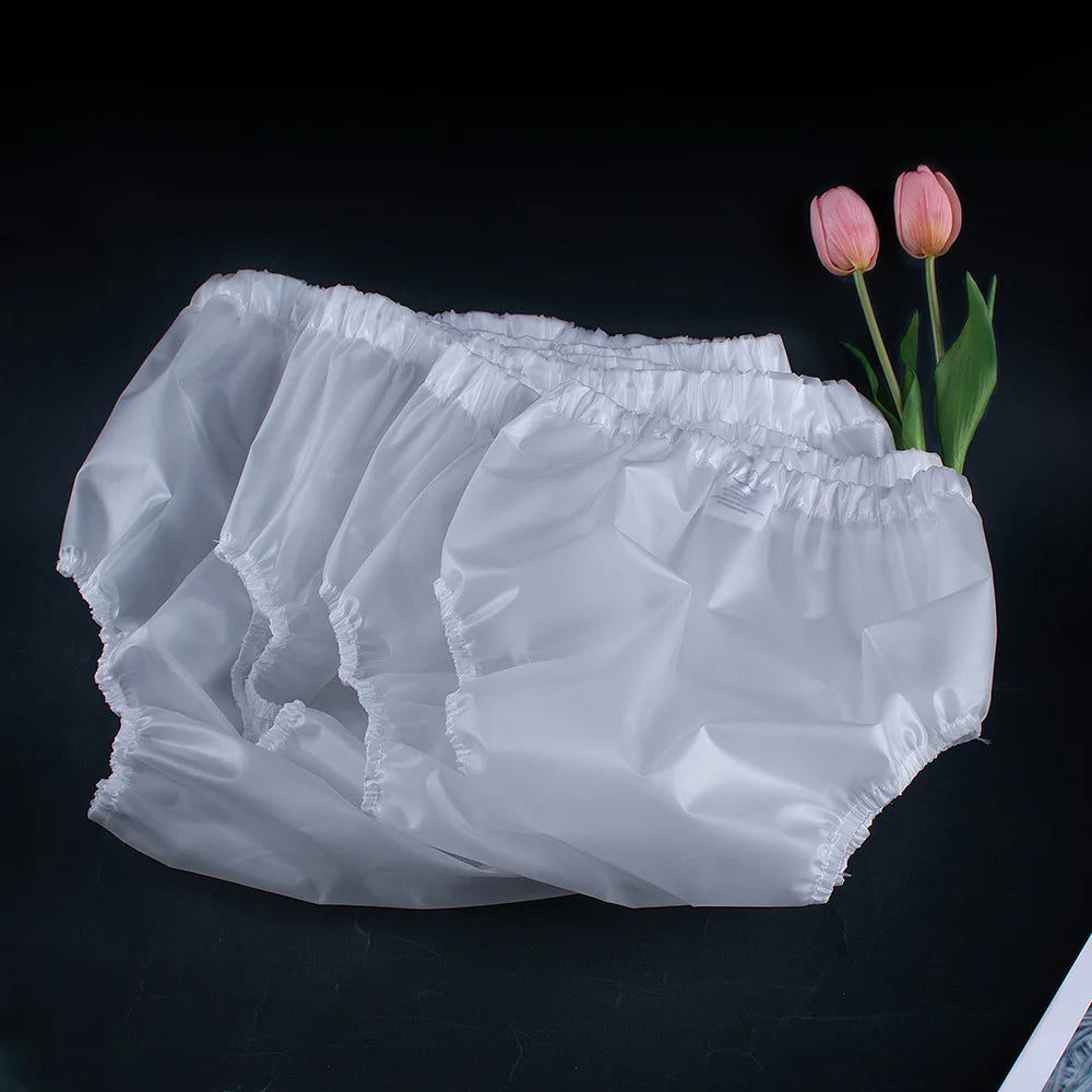 AIO 2Pcs Reusable Waterproof TPU Adult nappy Large size Diaper Cover Easy-to-clean Incontinence pants Diaper Soft Dropshipping