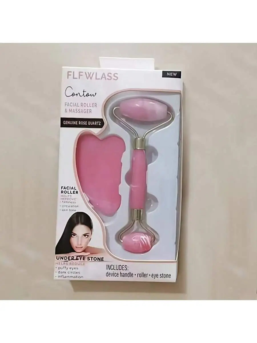 Guasha facial massage tool and roller set, facial massager, neck, arms, eyes, reduce swelling, improve wrinkles, men's and women