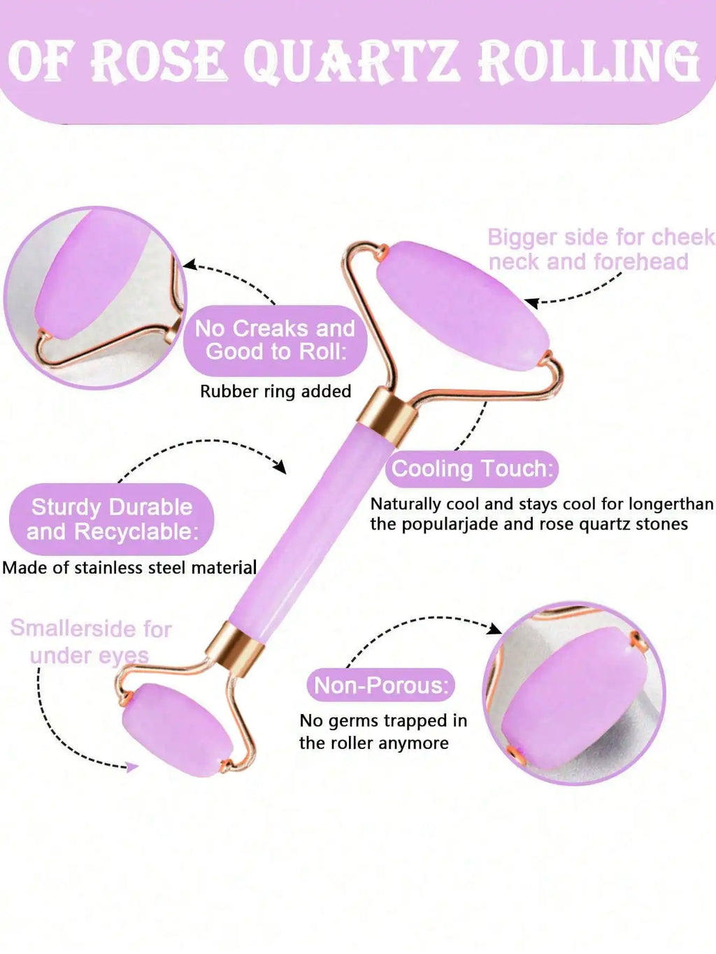 3Pcs Ice Face Roller -Facial Skincare Ice Roller Set,Facial Massage Tool,Silicone Ice Face Roller,Quartz With Roller For Face & Eye Puffiness Relief, And Enhance Skin Care & Glow,For Eyes, Neck, And Face,Lce Facial RollerMold