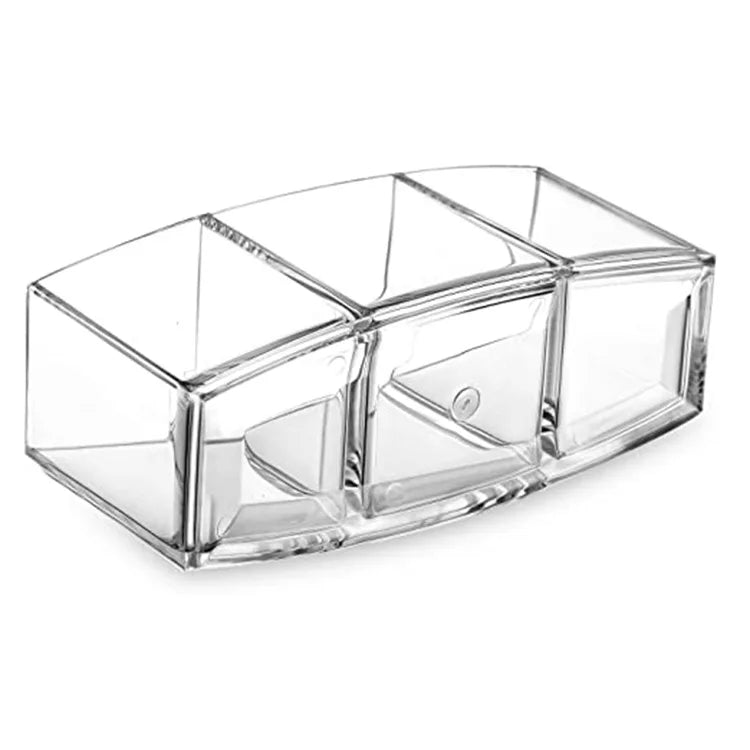 Diamond Pattern Acrylic Makeup Brush Tool Cosmetic Makeup Storage Box Case Make-up Brush Holder Table Organizer Make Up Tool