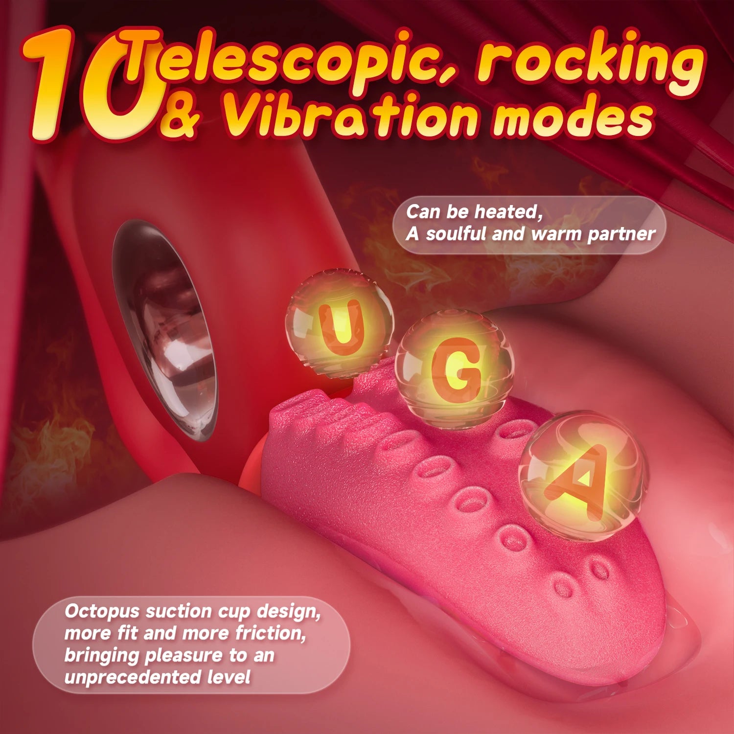 Women Tongue Thrusting Swing dildo vibrator clitoris nipple g-spot pussy stimulator vagina anal masturbator sex toys for couples