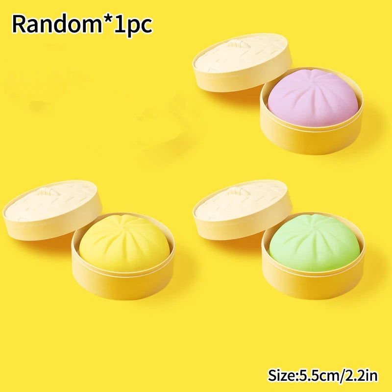 Simulated Squeeze Butter Stress-relieving-toys Squishy Fake Baozi Fun Pinch Uncompressed Fidget Toys Popular Children Favor Gift