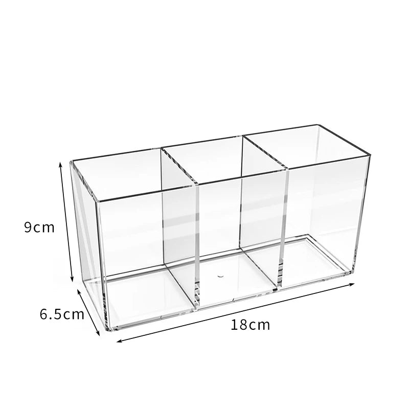 Diamond Pattern Acrylic Makeup Brush Tool Cosmetic Makeup Storage Box Case Make-up Brush Holder Table Organizer Make Up Tool
