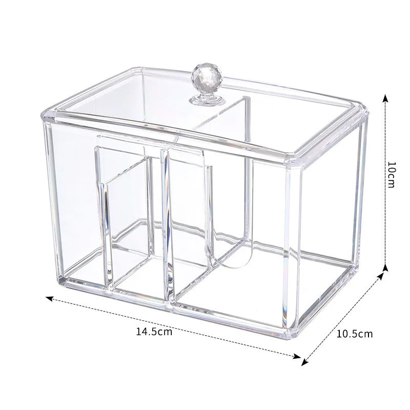 Diamond Pattern Acrylic Makeup Brush Tool Cosmetic Makeup Storage Box Case Make-up Brush Holder Table Organizer Make Up Tool