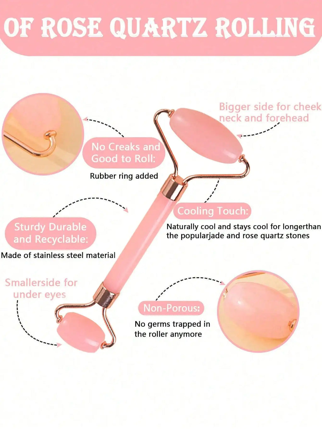 3Pcs Ice Face Roller -Facial Skincare Ice Roller Set,Facial Massage Tool,Silicone Ice Face Roller,Quartz With Roller For Face & Eye Puffiness Relief, And Enhance Skin Care & Glow,For Eyes, Neck, And Face,Lce Facial RollerMold