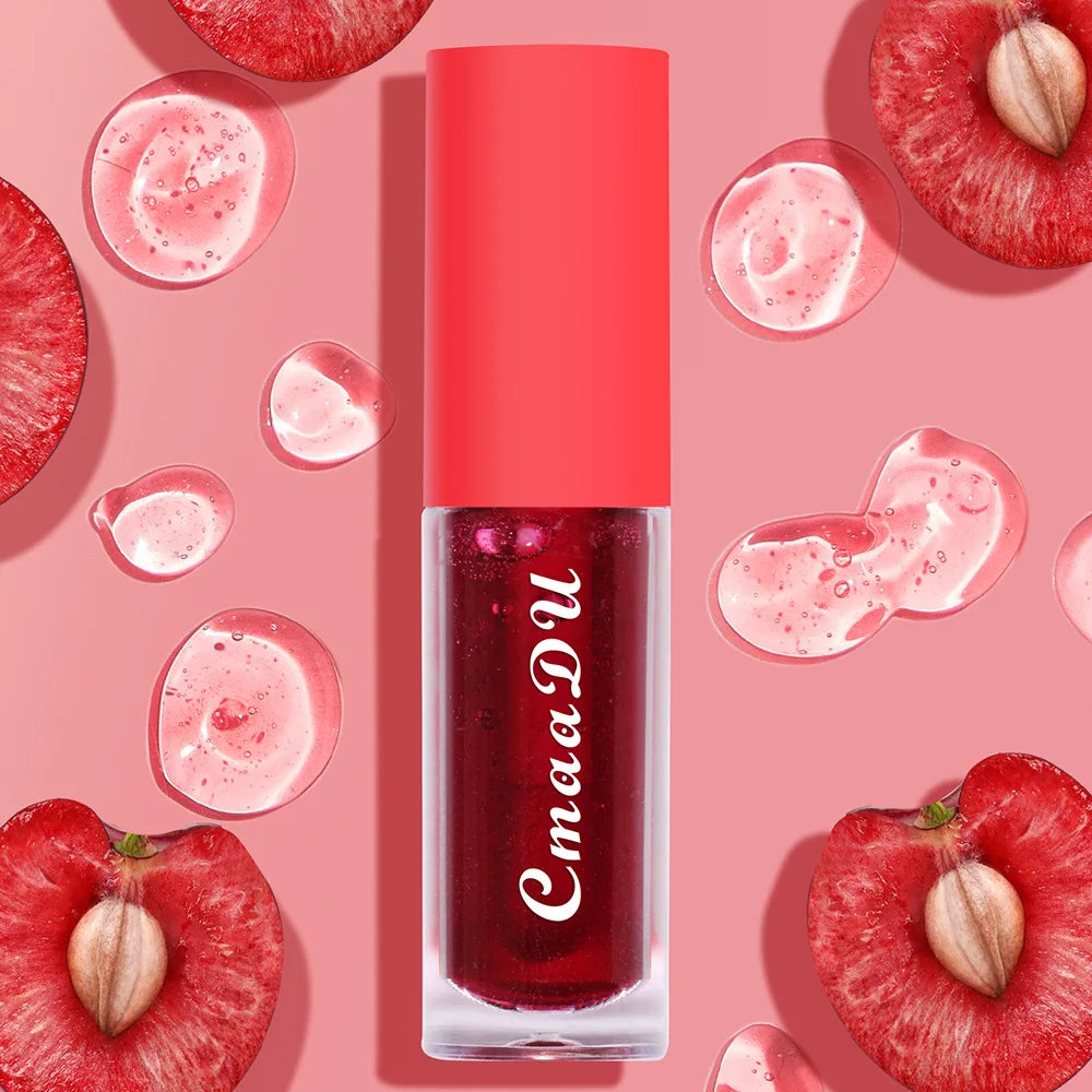 1pcs/2pcs Fruit Moisturizing Color Change Lip Gloss  Lipstick Waterproof Non-transfer Strawberry&Cherry Red Party & Daily Makeup