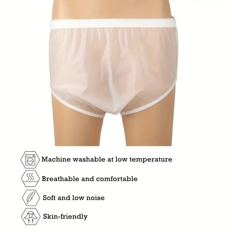 AIO 2Pcs Reusable Waterproof TPU Adult nappy Large size Diaper Cover Easy-to-clean Incontinence pants Diaper Soft Dropshipping