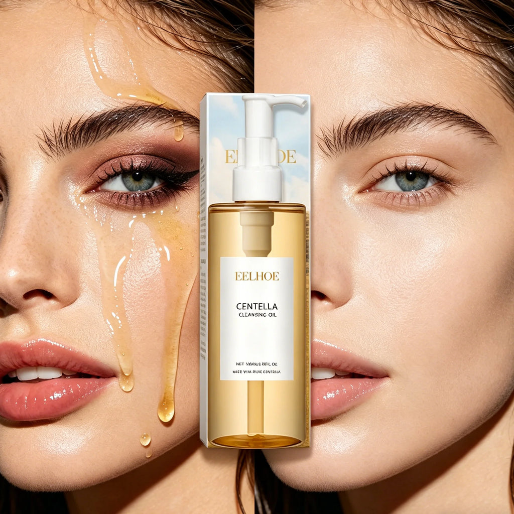 Centella Lightweight Cleansing Oil,Moisturizing Makeup Remover Enriched With Tocopherol,Cleansing&Formulated Remove Daily Makeup