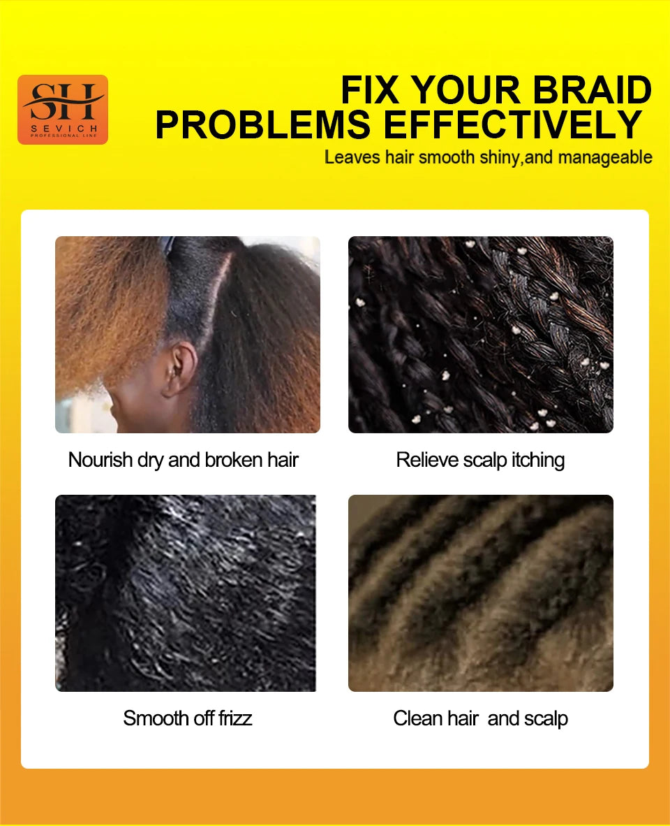 Sevich Hair Cleaning Anti Itching Spray Scalp Hair Follicle Anti Hair Loss Natural Beauty Health Moisturizing Hair Care Spray