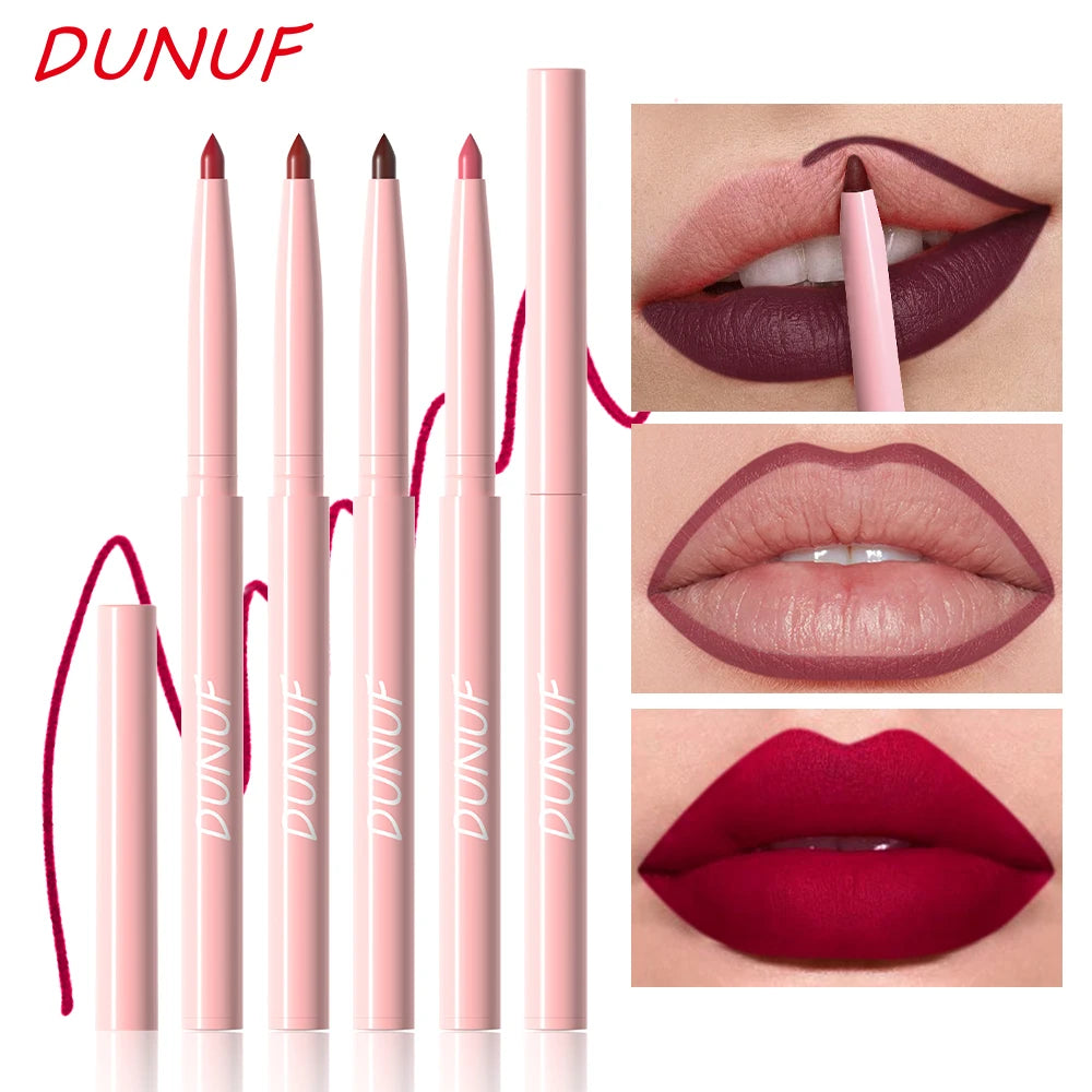Matte Lip Liner Pencil 6 Colors Set: Lip Contour Waterproof Non-transfer Highly Pigmented Smooth Nude-pink Daily &  Party Makeup
