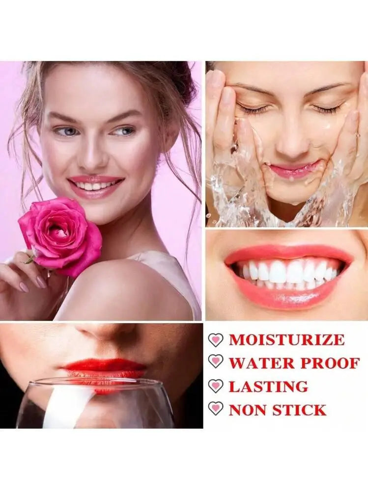 1pcs/2pcs Fruit Moisturizing Color Change Lip Gloss  Lipstick Waterproof Non-transfer Strawberry&Cherry Red Party & Daily Makeup