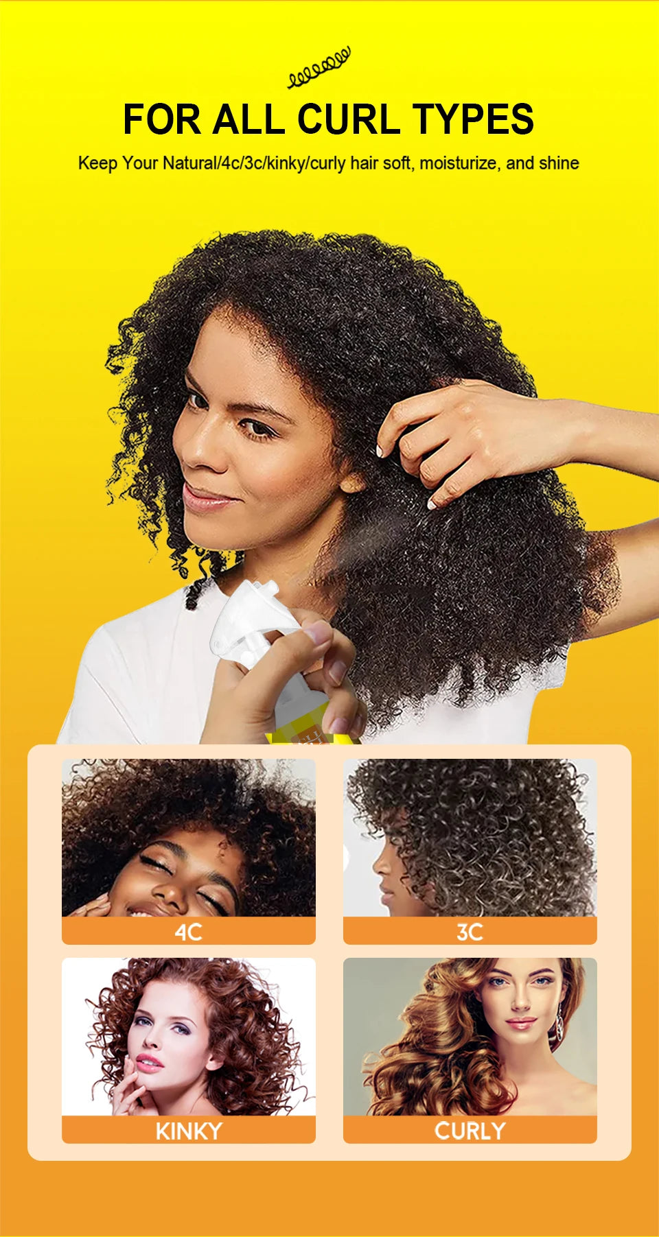 Sevich Hair Cleaning Anti Itching Spray Scalp Hair Follicle Anti Hair Loss Natural Beauty Health Moisturizing Hair Care Spray